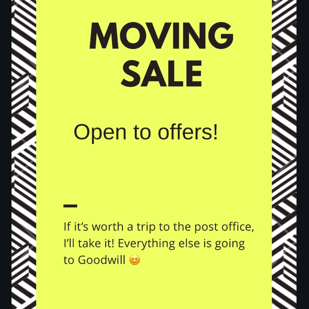 Moving sale - open to offers